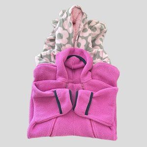 Carter's & Bratz Lot Of 2 Fleece Bunting Hooded One Piece Baby Girl Size 6 Month
